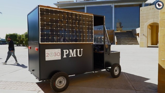 'DESIGN AND FABRICATION OF SOLAR POWERED FOOD TRACK ( PMU ('