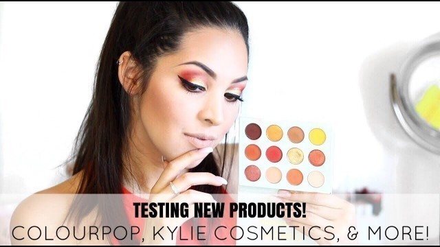 'GRWM Testing NEW Products! Colourpop Yes Please, Kylie Cosmetics, & More!'