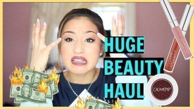 'HUGE BEAUTY HAUL// Colour Pop, Veramona, & MORE ft. Kylie Lip Kit Dupes'