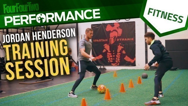 'Jordan Henderson training session | Get match-fit for football | Pro tips'