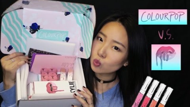 'Colourpop & Kylie Cosmetics开箱试色分享 || Unboxing and Swatches || Ariel Liu'