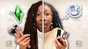 'I Used My Simself to Try New Makeup IRL | The Sims 4'