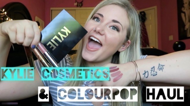 'KYLIE Cosmetics Birthday Collection & Colourpop Haul w/ Swatches'