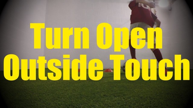 'Turn Open Outside Touch - Wall Work Drills - Soccer (Football) Training for U10-U11'