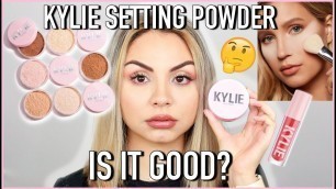 'New Kylie Cosmetics Setting Powder Review | Wear Test'