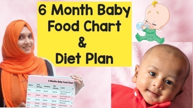 '6 Months Baby Food Chart & Diet Plan Malayalam | Izans World'