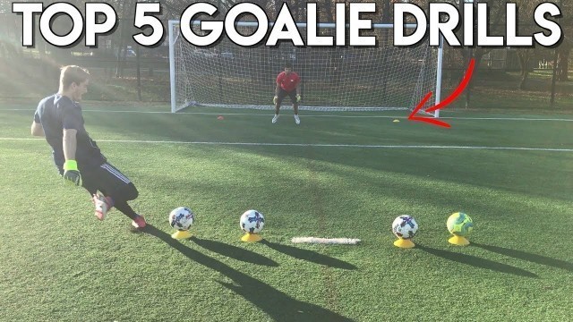 'TOP 5 GOALKEEPER TRAINING DRILLS - REACTION DRILLS FOR GOALIES'