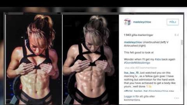 'Fitnessprofilen Chloe Madeley om ilskan mot bilderna'