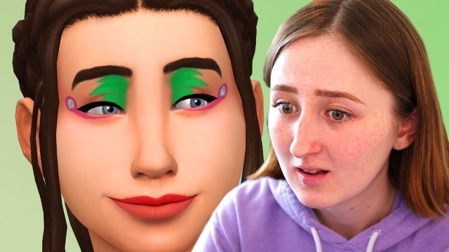 'My *real* reaction to the terrible new makeup in The Sims 4...'