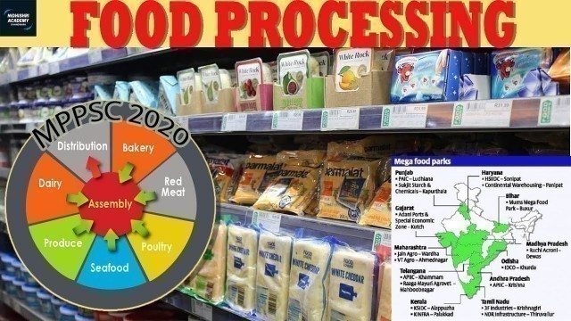 'FOOD PROCESSING  MPPSC GEOGRAPHY'