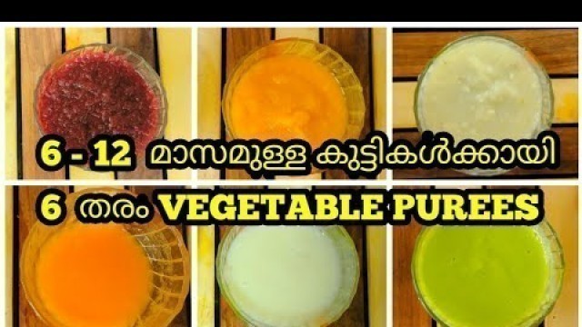 '6 Vegetable Puree for 6 Month Baby Malayalam | 6 Month Baby Food Malayalam'