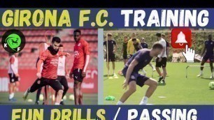 '✅ Girona FC Fun Training Drills Football'