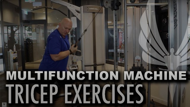 'Tricep Extensions & Kick Backs using the Multifunction Machine with Global Fitness Institute'