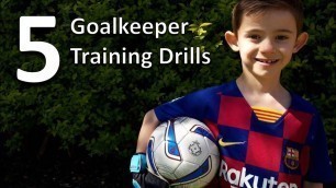 'V8. 5 Goalkeeper Training Drills for Kids.  Football Coaching for Kids'