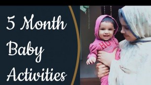 '5 Month Baby Activities Malayalam  / 5 Month Old Baby Milestones / 5 Month Old Baby\'s Activities'