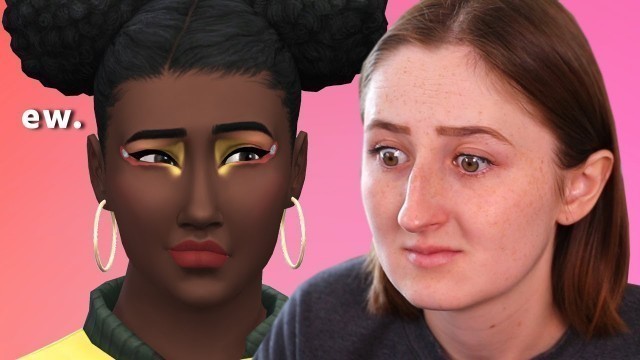 'i tried using the scary mac makeup in the sims...'