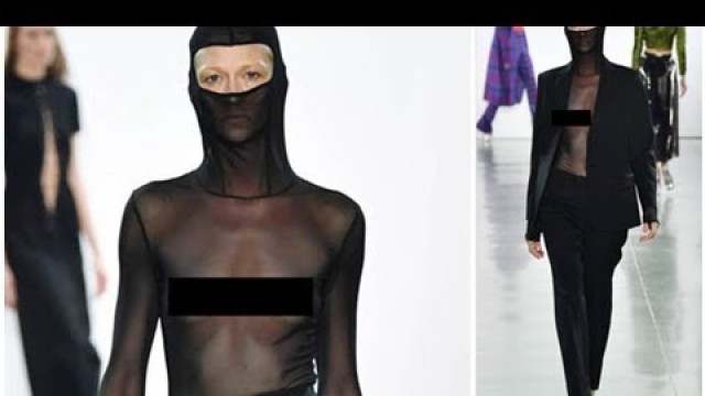 'Model exposes nipples in EYE-POPPING display at New York Fashion Week'