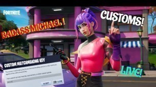 'FORTNITE LIVE CUSTOM MATCHMAKING FASHION SHOWS + SCRIMS'