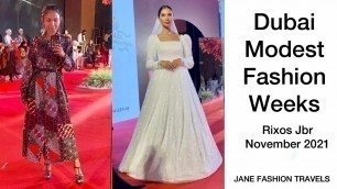 'Dubai Modest Fashion Weeks Rixos JBR | Jane Fashion Travels'