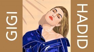 'GIGI HADID | AMERICAN FASHION MODEL | ARTWORK | DIGITAL | 2020'