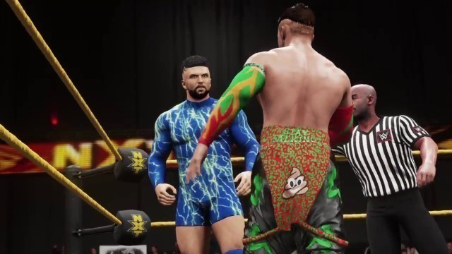 'WWE 2K18 NXT Bry and JJ vs Fashion Police'