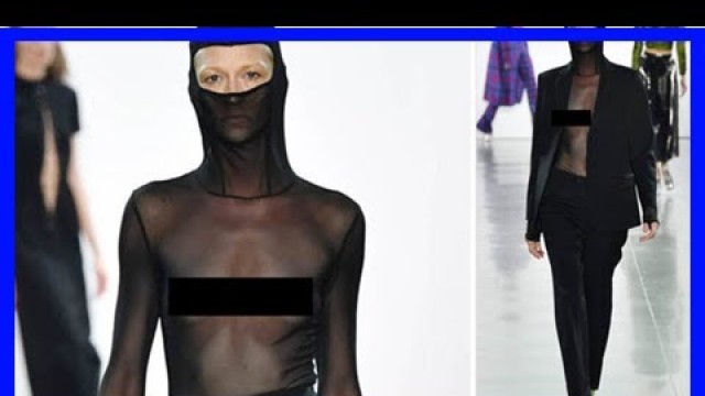 '[Breaking News]The model exposes the nipples in the eye-popping show at New York fashion week'