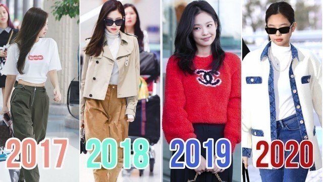 'BLACKPINK JENNIE  AIRPORT FASHION 2017-2020'