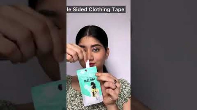 'use this double sided clothing tape for uncomfortable clothes'