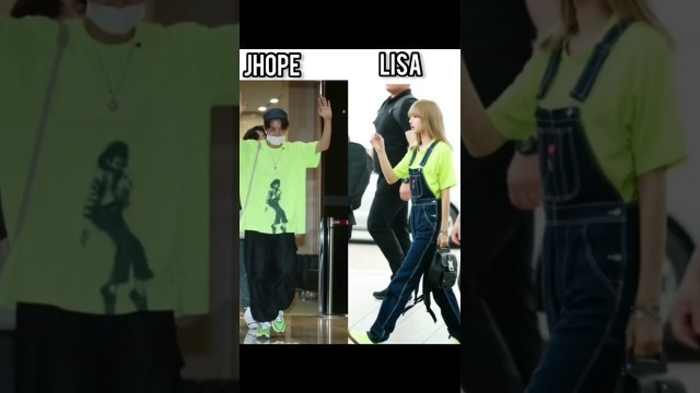 'bts vs blackpink airport fashion'