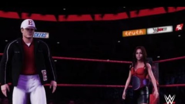 'WWE 2K18: Ally Brooke and Lucas Grabeel as the \"fashion police\"'