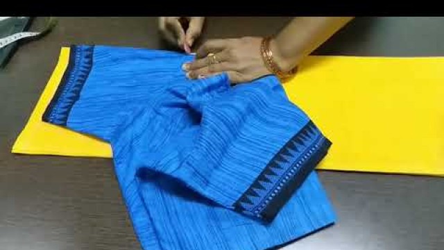 'Blouse cutting and stitching without using tape || Using old blouse part1#blousecuttingandstiching'