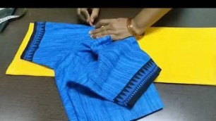 'Blouse cutting and stitching without using tape || Using old blouse part1#blousecuttingandstiching'