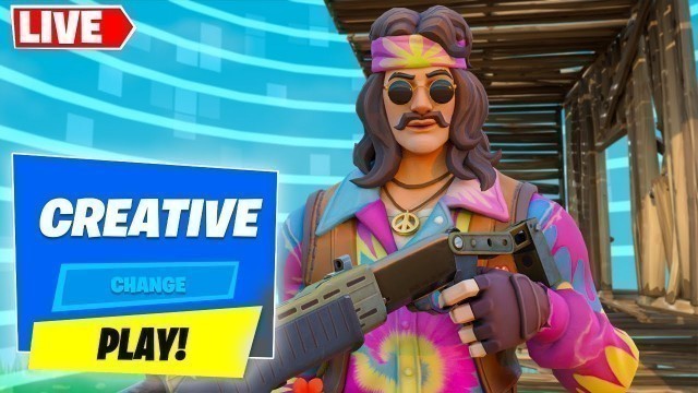 'Fortnite Live Creative Na-East Building a Fashion Show Map in Creative Live'