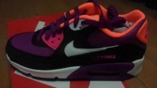 '20150616 Nike 2015 Q1 Women Air Max 90 GS Fashion Sneaker Shoes 345017-504'