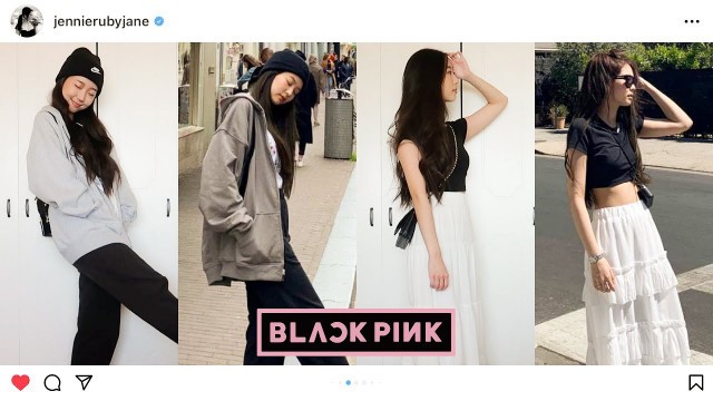 'BLACKPINK JENNIE INSTAGRAM INSPIRED OUTFITS 