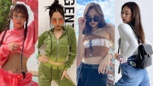 'Jennie\'s outfits from her instagram feeds #shorts #Jennie #blackpink #outfits'