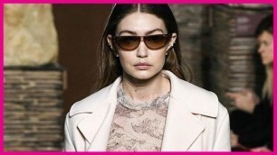 'Flash-ion week! Gigi Hadid bares nipples in 100% see-through catwalk display | BS NEWS'