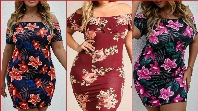 'Top Class Plus size American Fashion Style printed Cotton Mermaid Bodycon Dresses 2022'