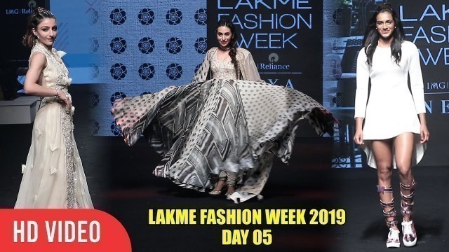 'Gorgeous Karisma Kapoor, P. V. Sindhu & Soha Ali Khan Lakme Fashion Week 2019 | Day 05'