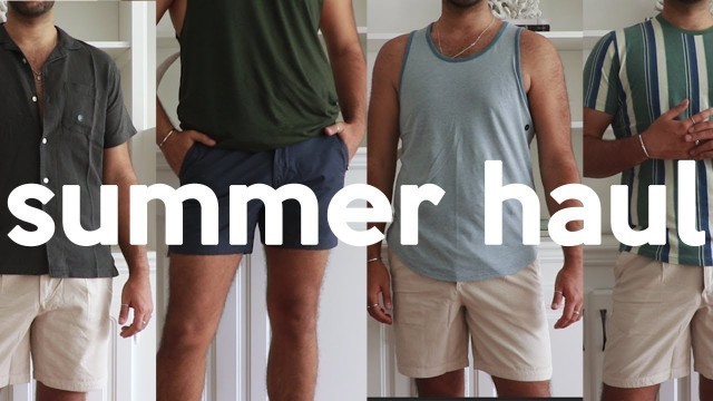 'MENS SUMMER TRY-ON CLOTHING HAUL!! Abercrombie, Topman, H&M + more!!'