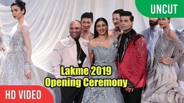 'Lakme Fashion Week 2019 | Opening Ceremony | Tabu, Karan Johar, Gaurav Gupta'