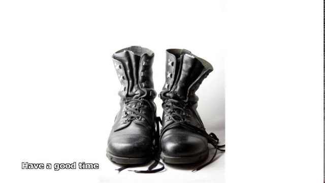 'black combat boots'