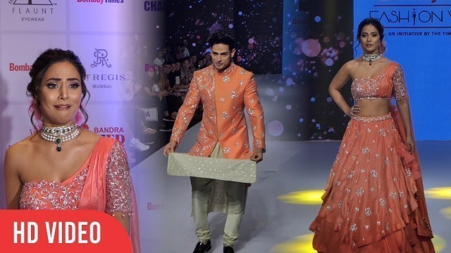 'Hina Khan And Priyank Sharma At Bombay Times Fashion Week 2019 | Day 03'