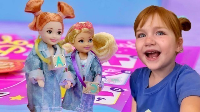 'Adley Crafts with Barbie & Chelsea!! Learn how to make fun DIY sparkle crafts inside The Dream House'