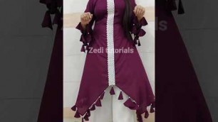 'My latest dress designs stitching patterns#zeditutorials #designerkurti #dress #kaftan #frock #suit'