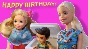 'Barbie Family Slumber Party Birthday Evening Routine Chelsea\'s Birthday'