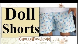 'Free Doll Clothes Patterns: 18 Inch Dolls Shorts'