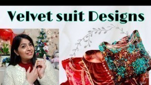 'Stitching patterns | Velvet suits designs | Winter suits | fashion fusions'