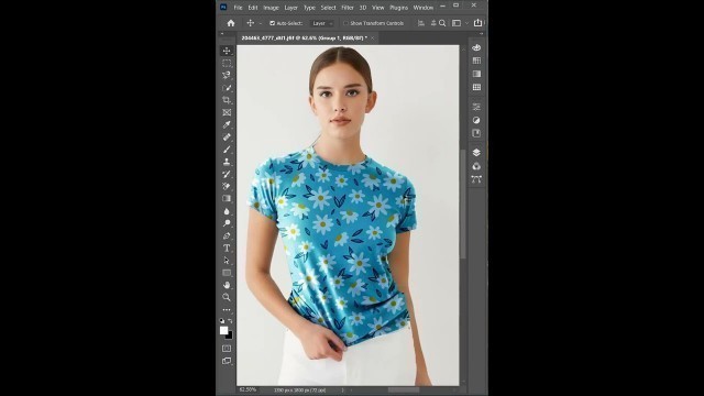 'patterns edit on clothes in photoshop | YouTube Short | photoshop short'