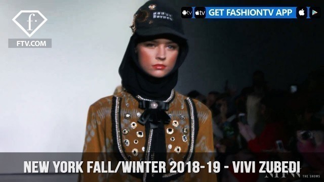 'New York Fashion Week Fall/Winter 18 19 - Vivi Zubedi | FashionTV | FTV'